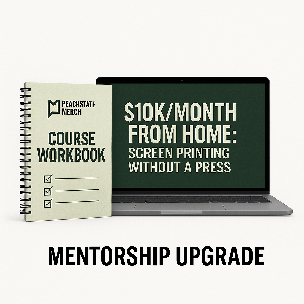 Mentorship Upgrade - Screen Printing Without a Press - CREATED BY HUMAN